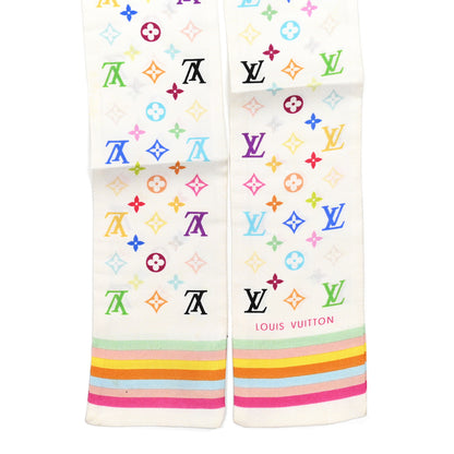 Louis Vuitton Silk Monogram Multicolor Bandeau White 2 of 4