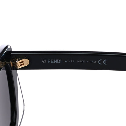 Fendi x SKIMS 53mm Rectangular Sunglasses Shiny Black Smoke 5 of 7