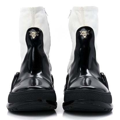 Louis Vuitton Glazed Calfskin Lambskin LV Archlight Sneaker Boots 40 Black White 2 of 9