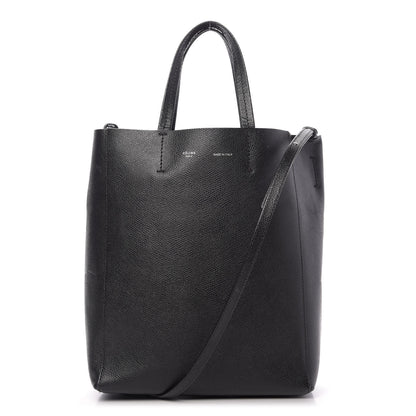 Celine Grained Calfskin Small Vertical Cabas Black 1 of 8