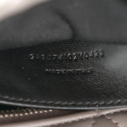 Saint Laurent Calfskin Y Quilted Monogram Small Loulou Bowling Bag Earth 7 of 10