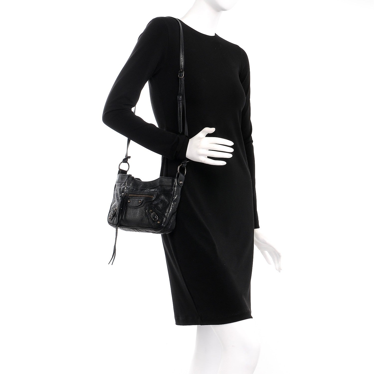 Balenciaga Agneau Classic Hardware Hip Black 2 of 11