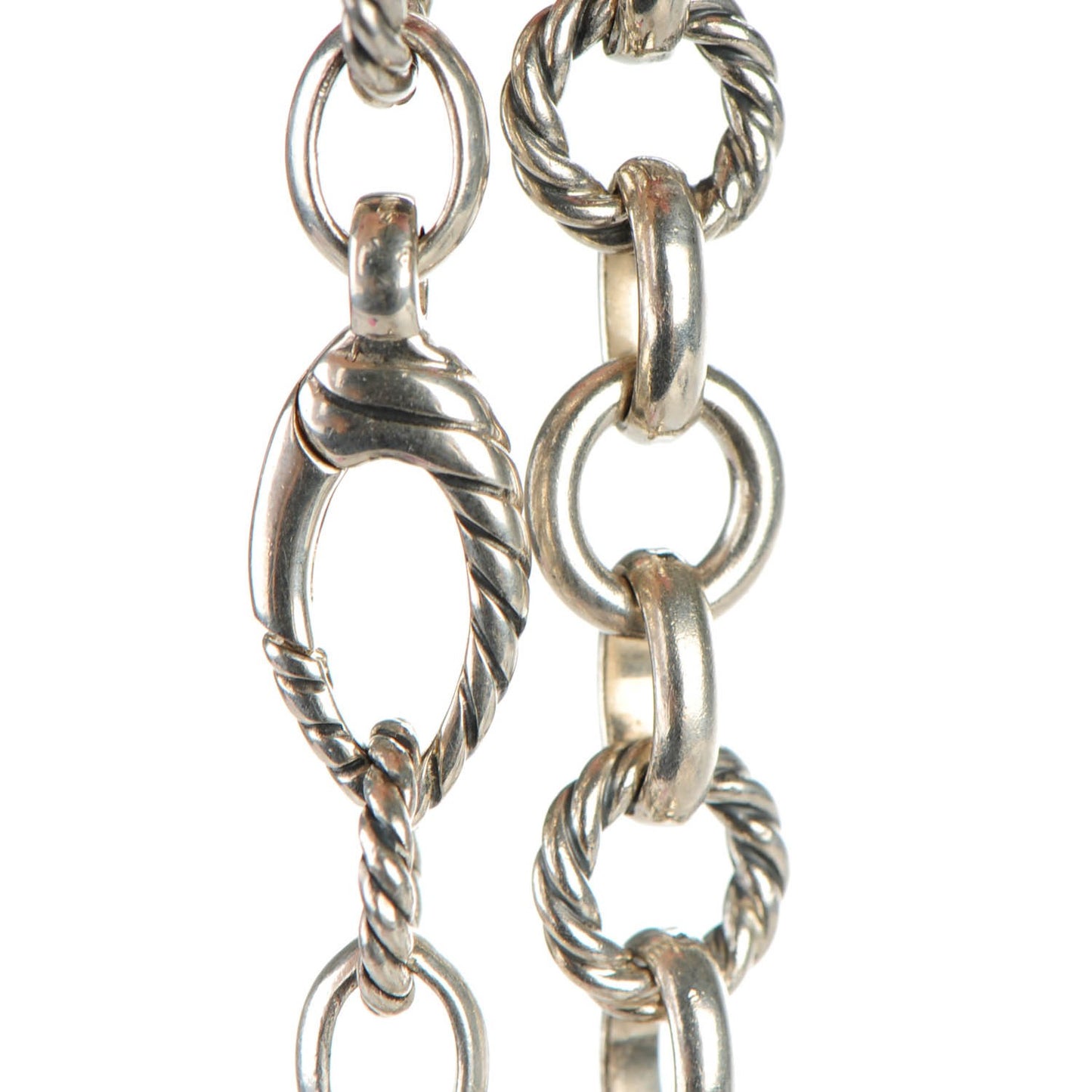 Sterling Silver Diamond 20mm Starburst Charm Bracelet