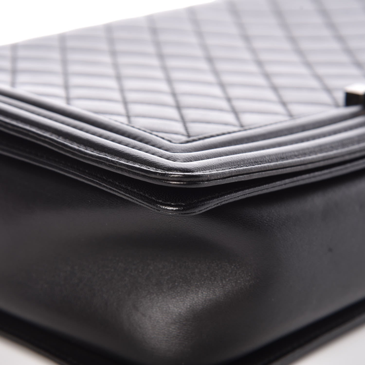 Chanel Lambskin Quilted Large Boy Flap Black 9 of 13