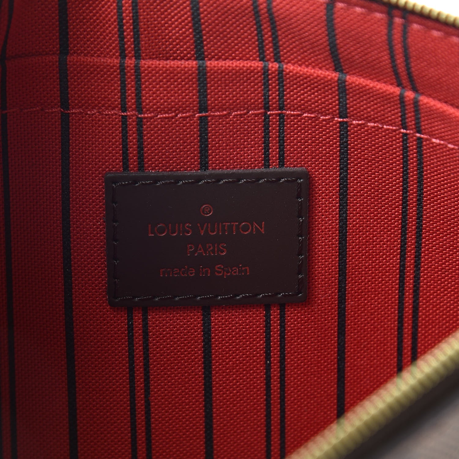 Louis Vuitton Damier Ebene Neverfull MM GM Pochette 6 of 7