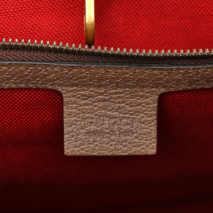 Gucci Cotton Wool Textured Calfskin Houndstooth Woven Large Interlocking G Tote Red Green Ivory Multicolor New Acero 7 of 11