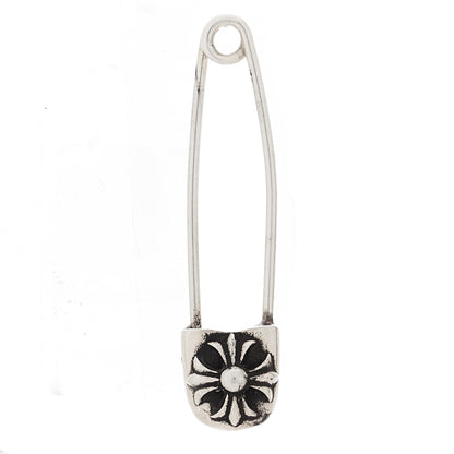 Chrome Hearts Sterling Silver Safety Pin Single Earring 1 of 4