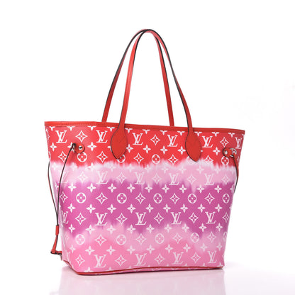 Louis Vuitton Monogram Escale Neverfull MM Rouge 3 of 10