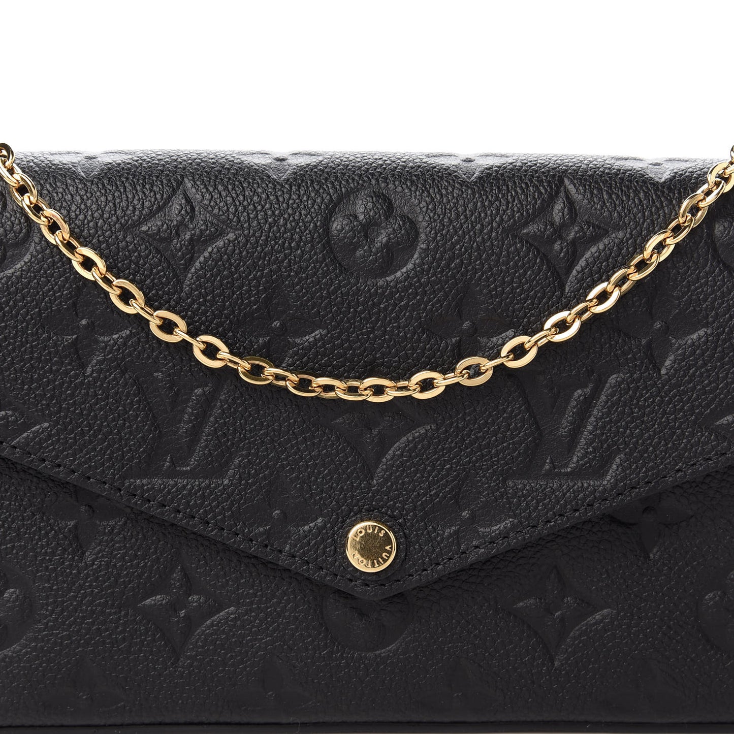 Empreinte Pochette Felicie Chain Wallet Black