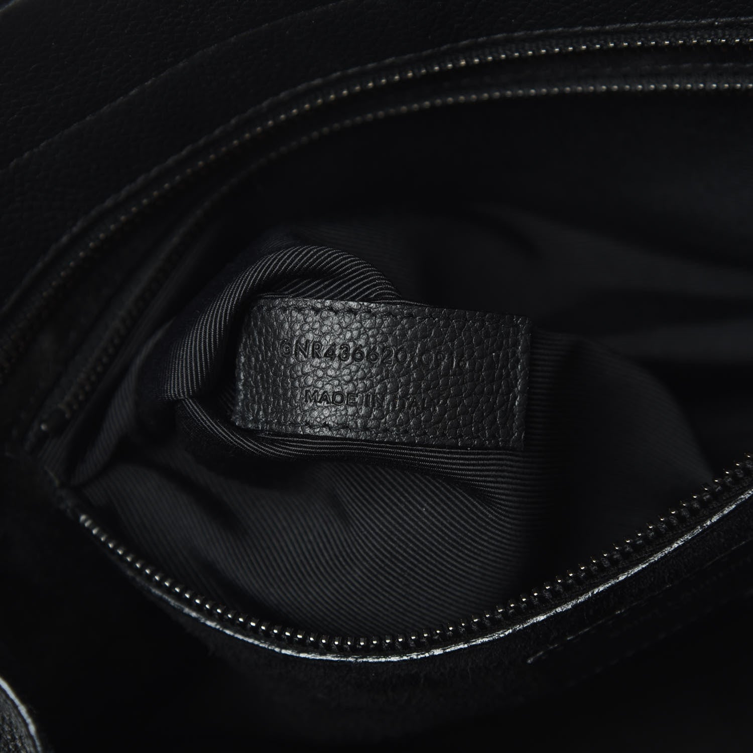 Saint Laurent Grained Calfskin Small Cabas Rive Gauche Black 7 of 14