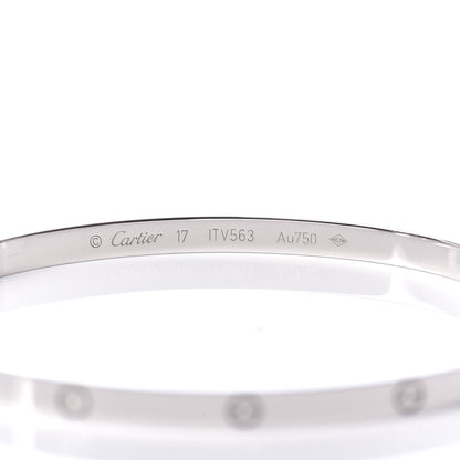 Cartier 18K White Gold Small LOVE Bracelet 17 4 of 4