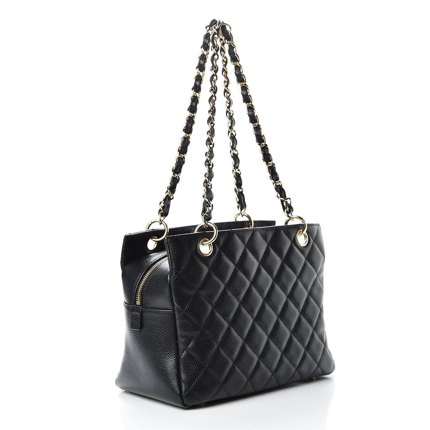 Chanel Caviar Quilted Petit Timeless Tote PTT Black 3 of 13