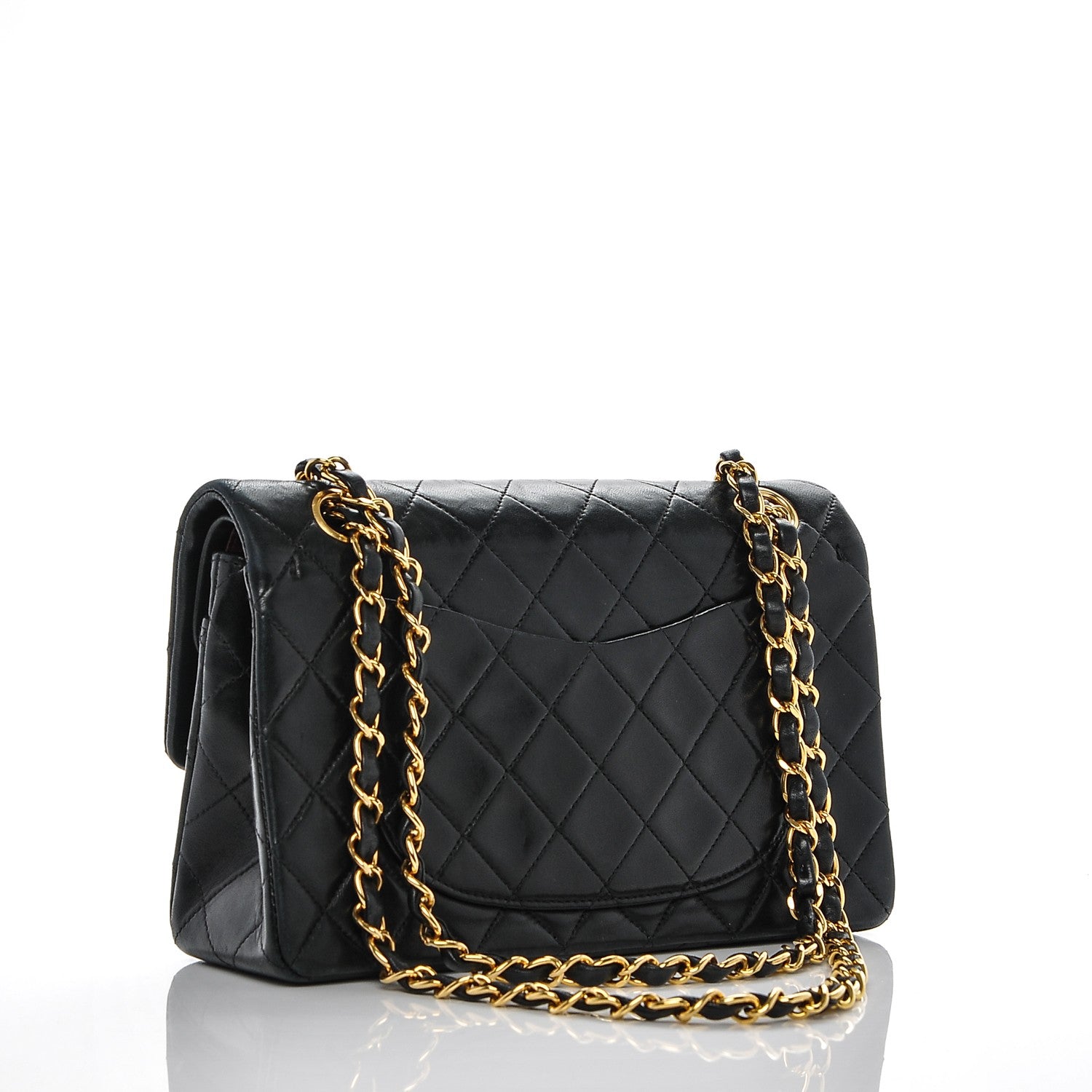 Chanel Lambskin Quilted Small Double Flap Black 3 of 8