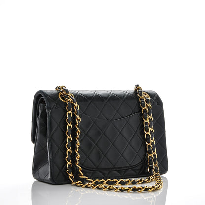 Chanel Lambskin Quilted Small Double Flap Black 3 of 8