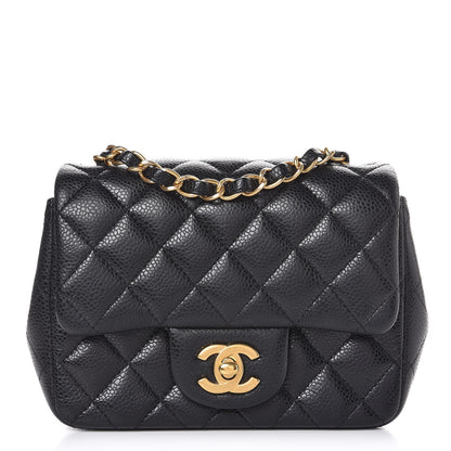 Chanel Caviar Quilted Mini Square Flap Black 1 of 8