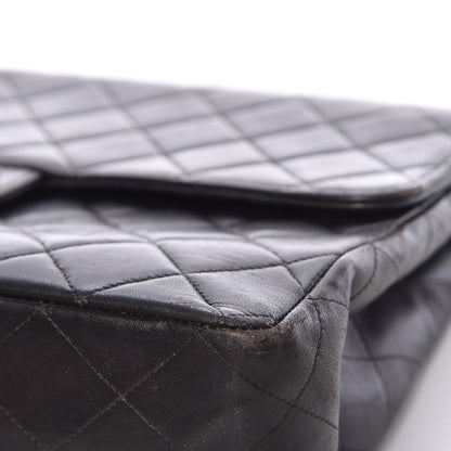 Chanel Lambskin Quilted Jumbo Single Flap Black 10 of 16
