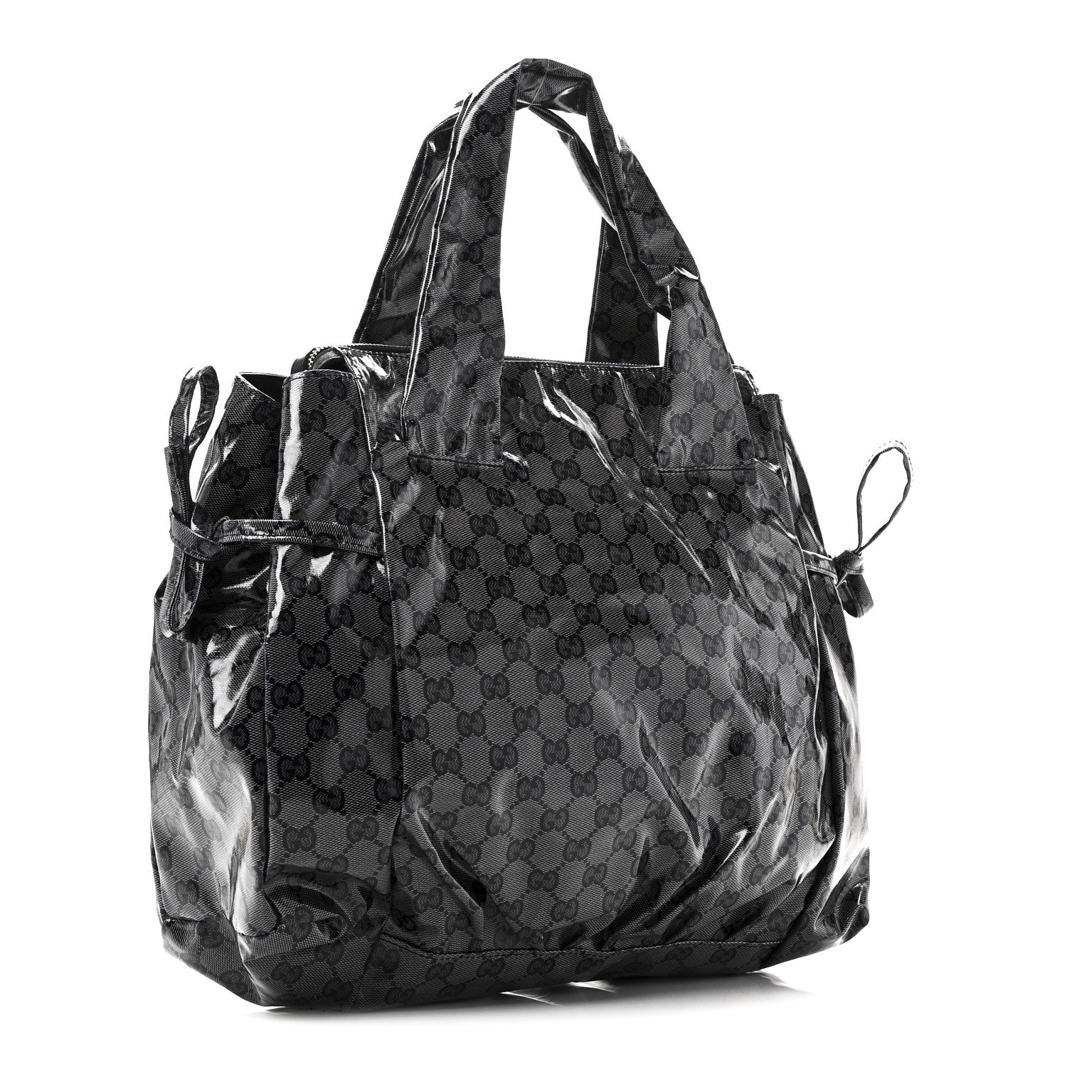 Gucci Crystal Monogram Hysteria Tote Navy Blue 3 of 10