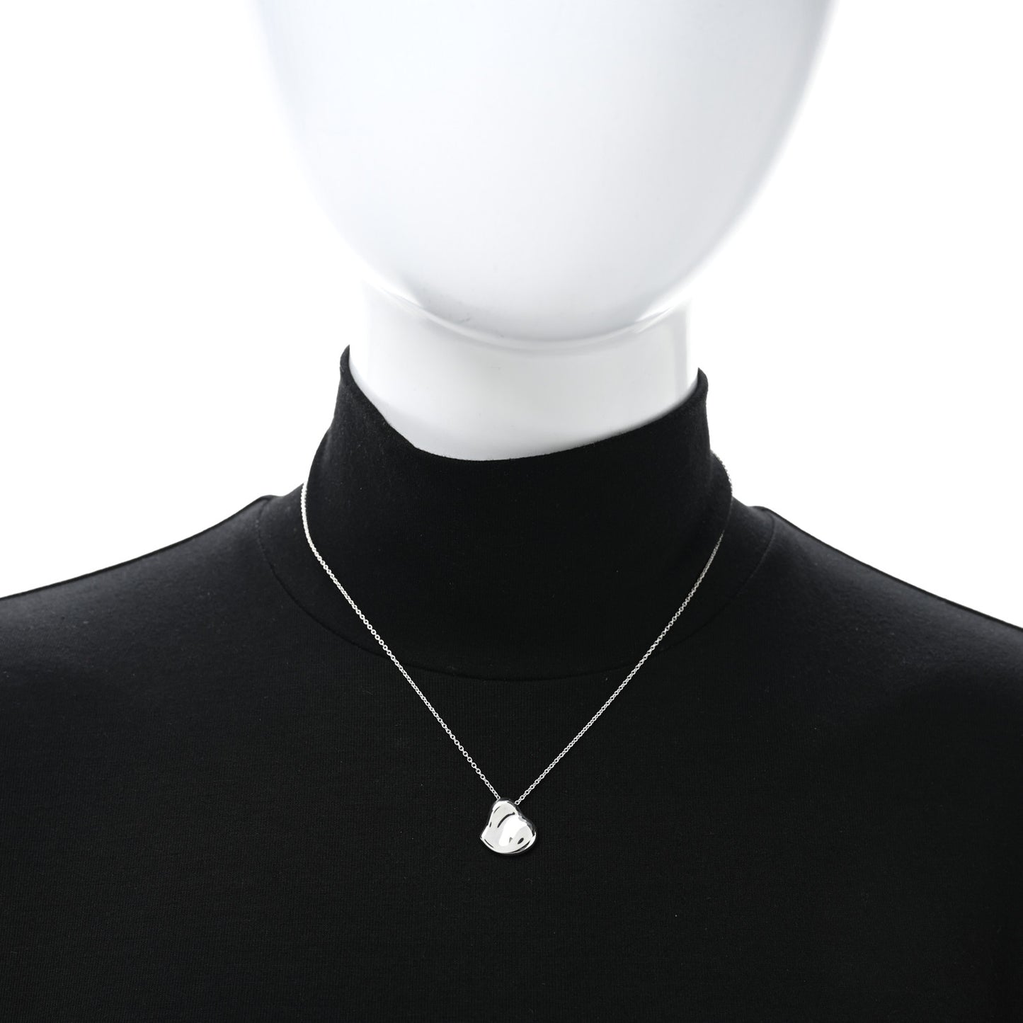 Sterling Silver Elsa Peretti Full Heart Pendant Necklace