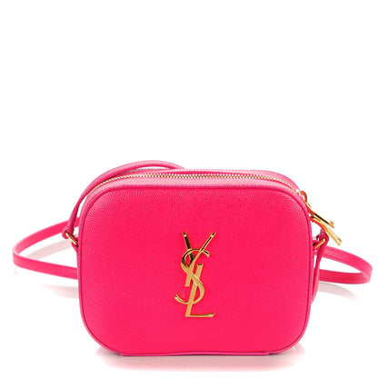 Saint Laurent Grain De Poudre Small Classic Monogram Camera Bag Bubblegum 1 of 7