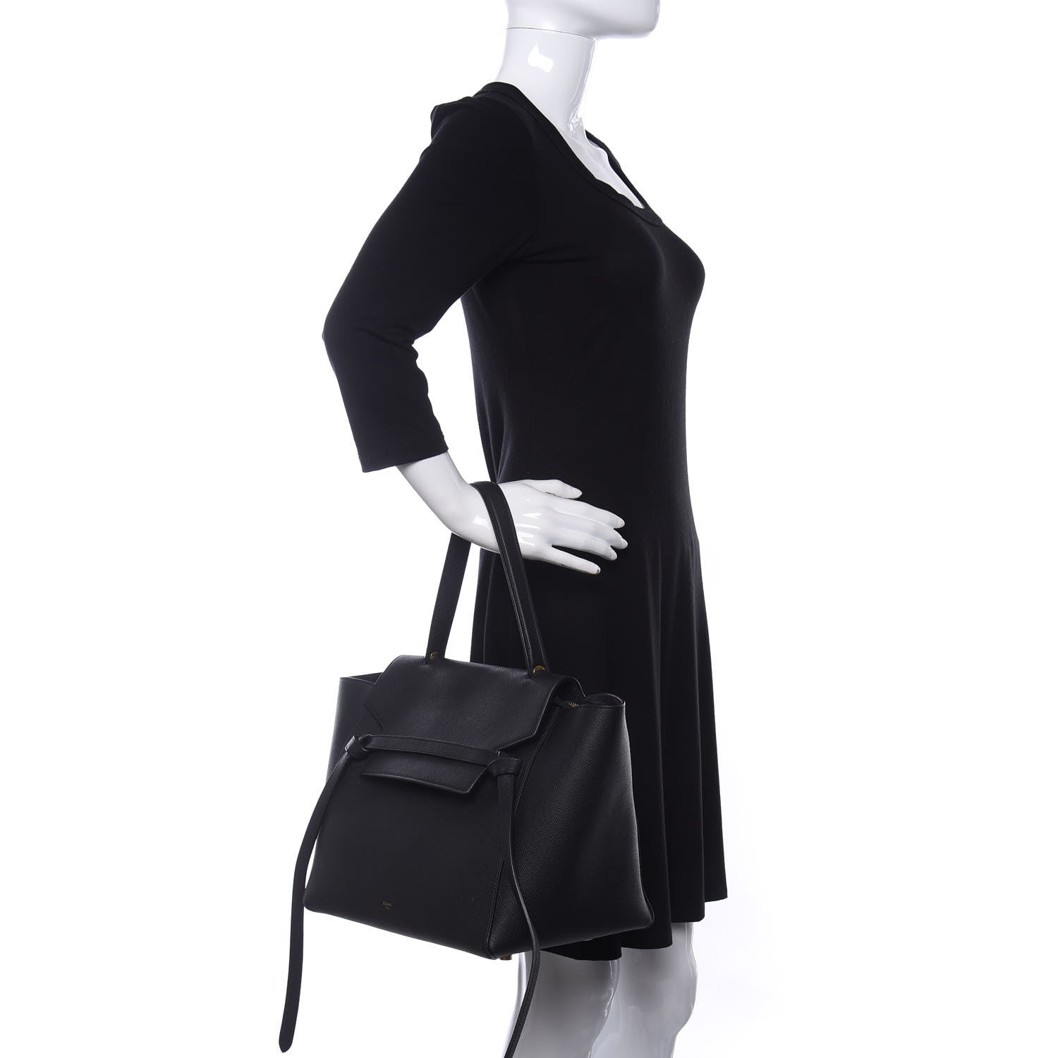 Celine Grained Calfskin Small Belt Bag Black 2 of 13