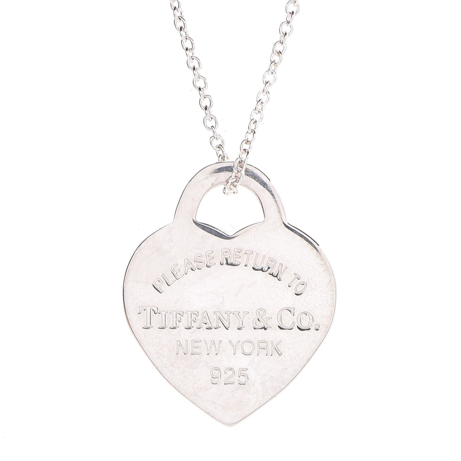 Tiffany Sterling Silver Small Return to Tiffany Heart Pendant Necklace 4 of 7