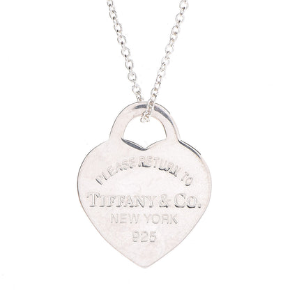Tiffany Sterling Silver Small Return to Tiffany Heart Pendant Necklace 4 of 7