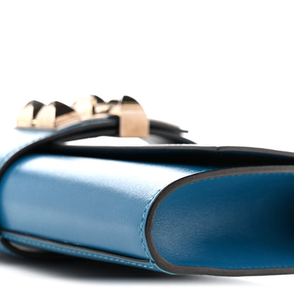 Hermes Tadelakt Medor 23 Clutch Bleu Izmir 10 of 14
