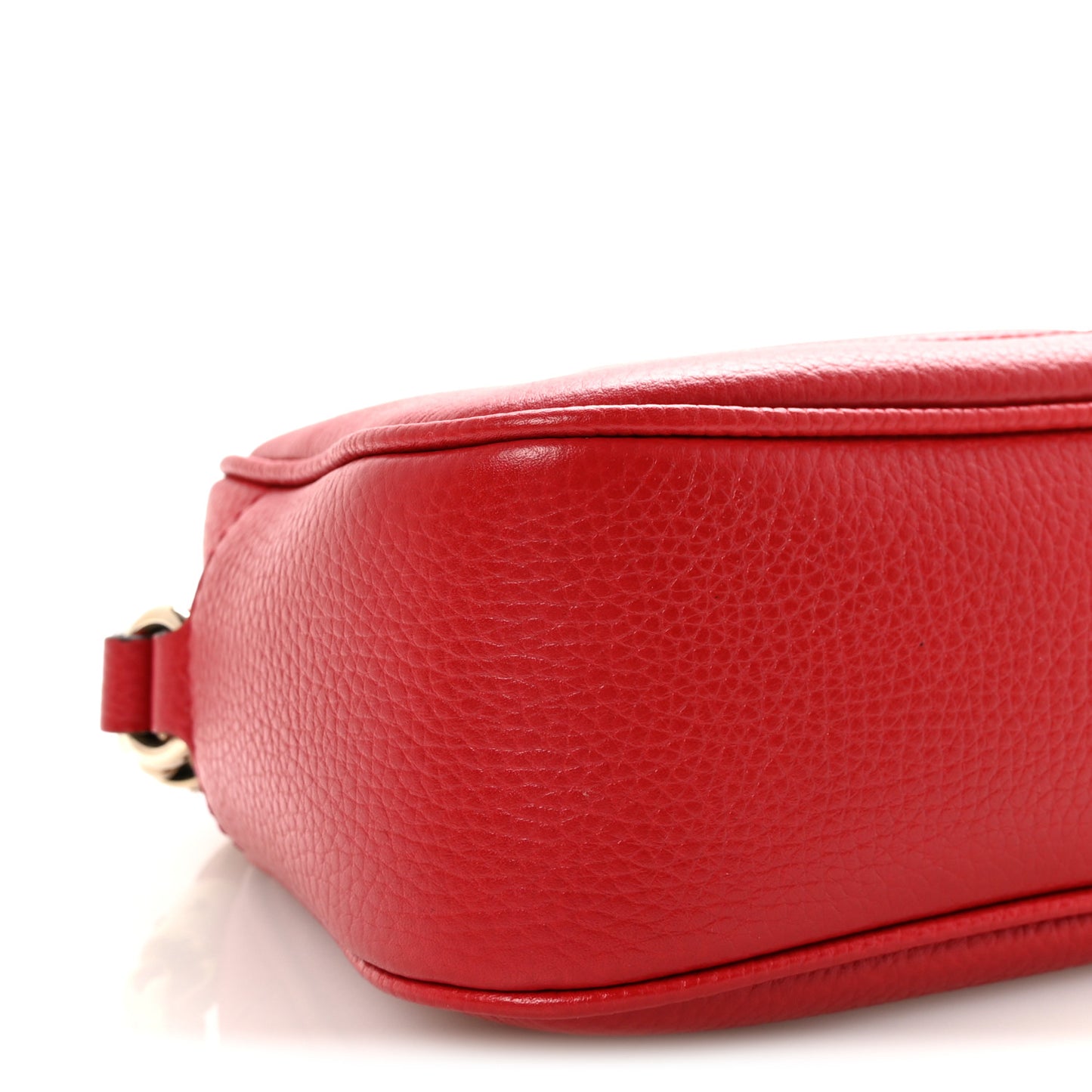 Pebbled Calfskin Small Soho Disco Bag Tabasco Red