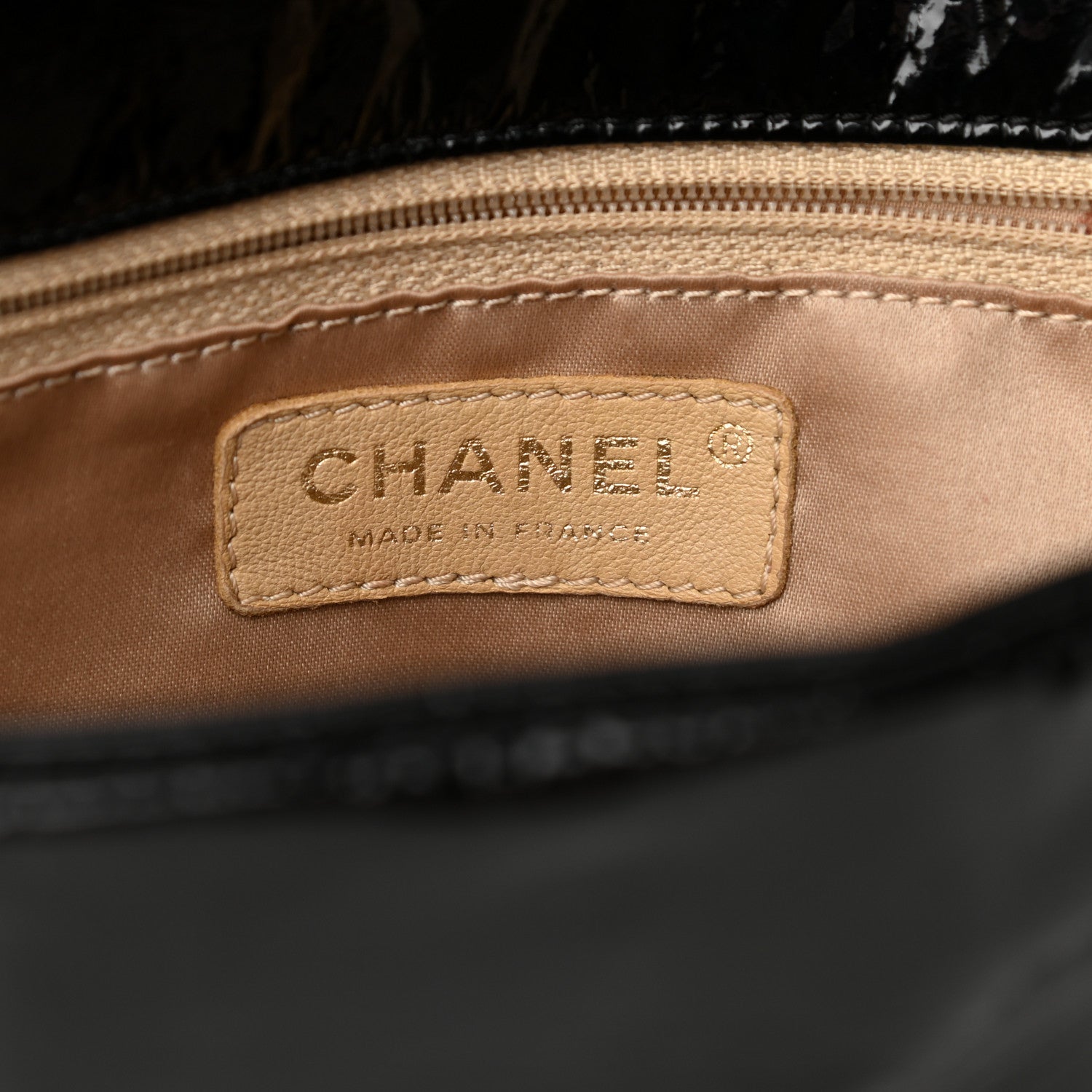 Chanel Vinyl Medium Rock and Chain Flap Black 6 of 10