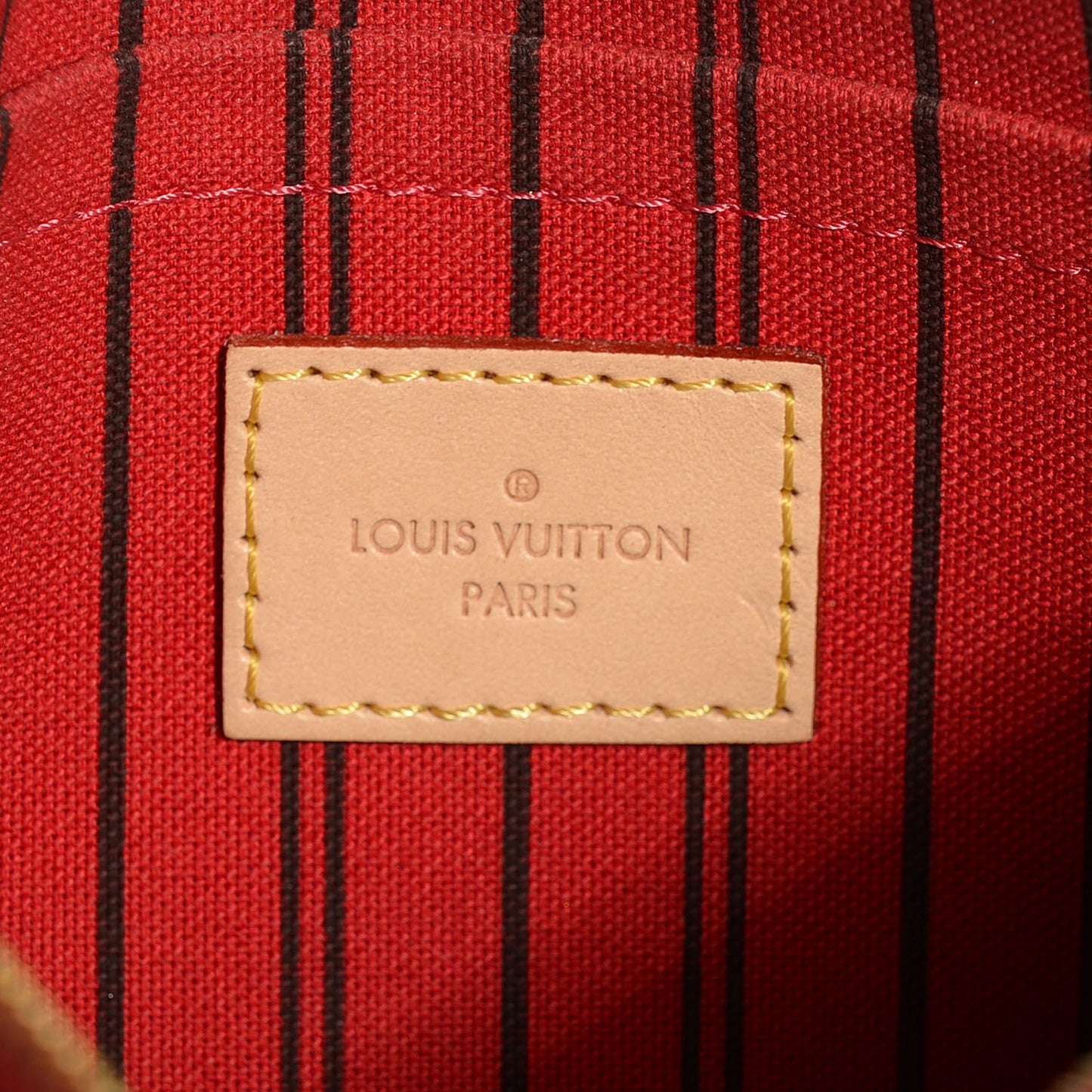 Monogram Neverfull MM GM Pochette Cherry