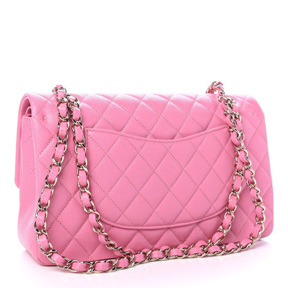 Chanel Caviar Quilted Medium Double Flap Pink 2 of 8
