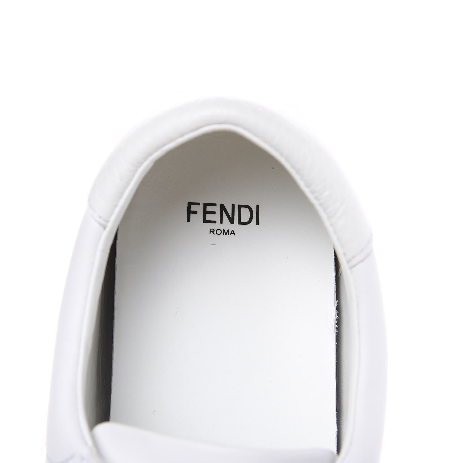 Fendi ロゴ入りキャミソール ホワイト Fendi Vitello FF Rockoclick Slip On Sneakers 41 White 427487