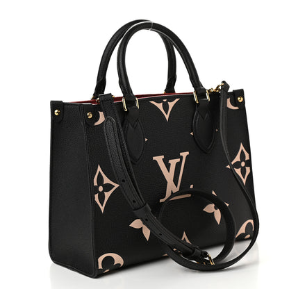 Louis Vuitton Empreinte Monogram Giant Onthego PM Black Beige 3 of 8