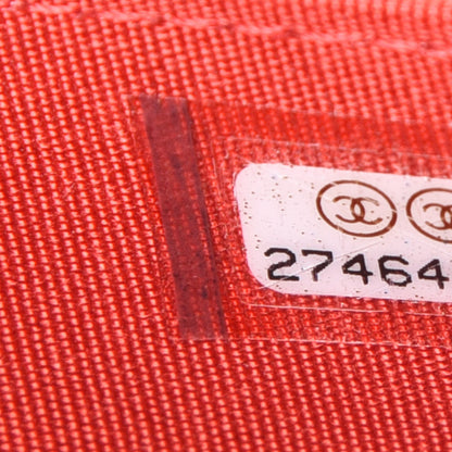 Chanel Lambskin Quilted Camellia Zip Coin Purse Red 7 of 7