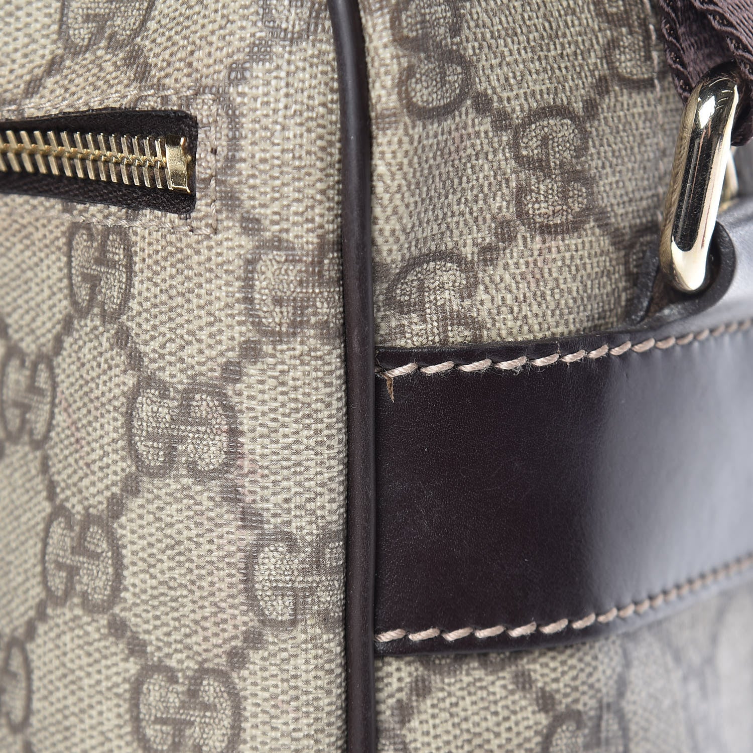 Gucci GG Plus Monogram Large Messenger Bag Dark Brown 9 of 12