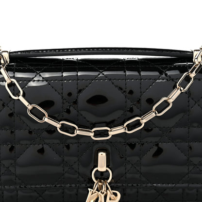 Christian Dior Patent Cannage Mini My Dior Bag Black 7 of 10