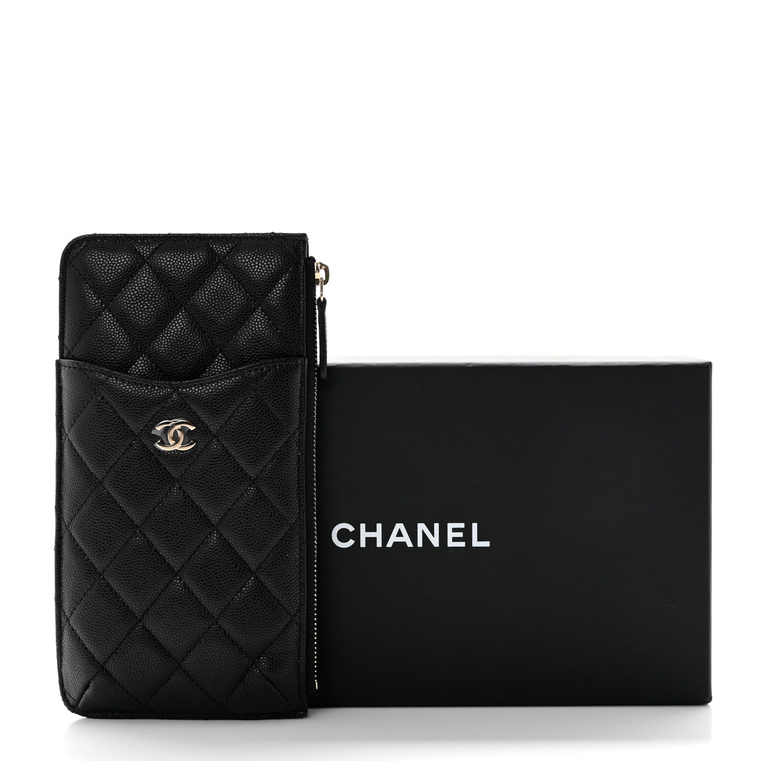 Chanel Caviar Quilted Classic iPhone Pouch Black 8 of 8