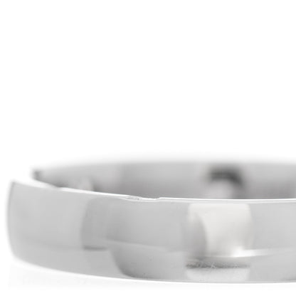 Hermes 18K White Gold Diamond Ever Herakles Wedding Band Ring 52 6 5 of 6