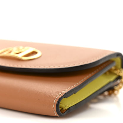 MCM Calfskin Mode Mini Travia Chain Wallet Cognac 11 of 12