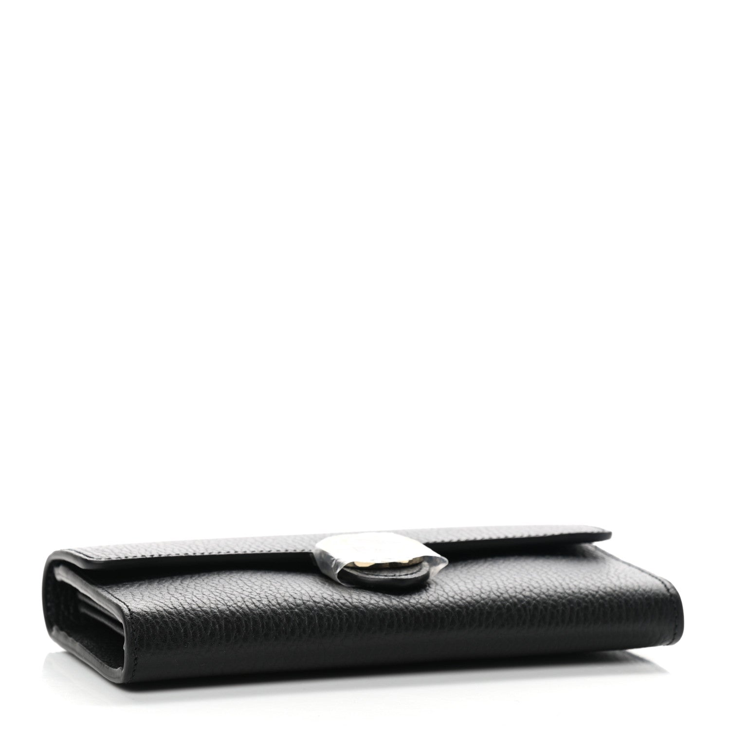 Gucci Dollar Calfskin Interlocking G Continental Wallet Black 4 of 8