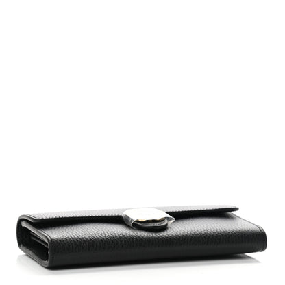 Gucci Dollar Calfskin Interlocking G Continental Wallet Black 4 of 8