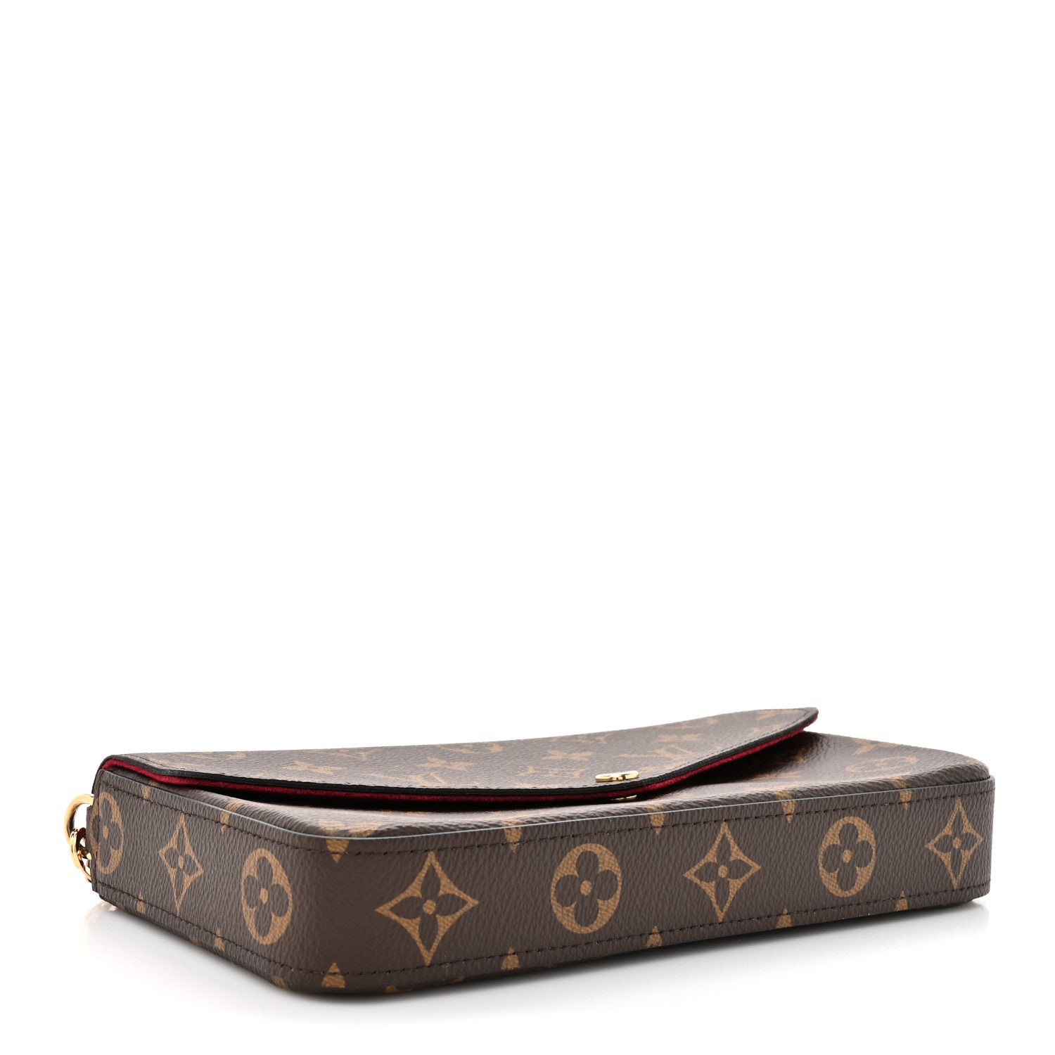 Louis Vuitton Monogram Pochette Felicie Chain Wallet Fuchsia 5 of 13