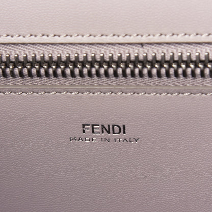 Fendi Vitello Ginevra Elaphe Monster Eyes Shopping Tote Grigio Polvere Naturale 6 of 16