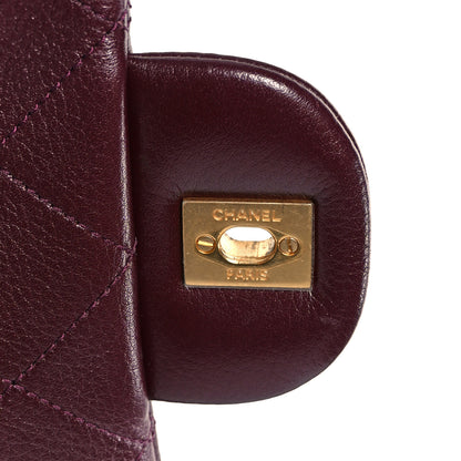 Chanel Grained Calfskin Quilted XXL Travel Flap Bag Burgundy 6 of 11