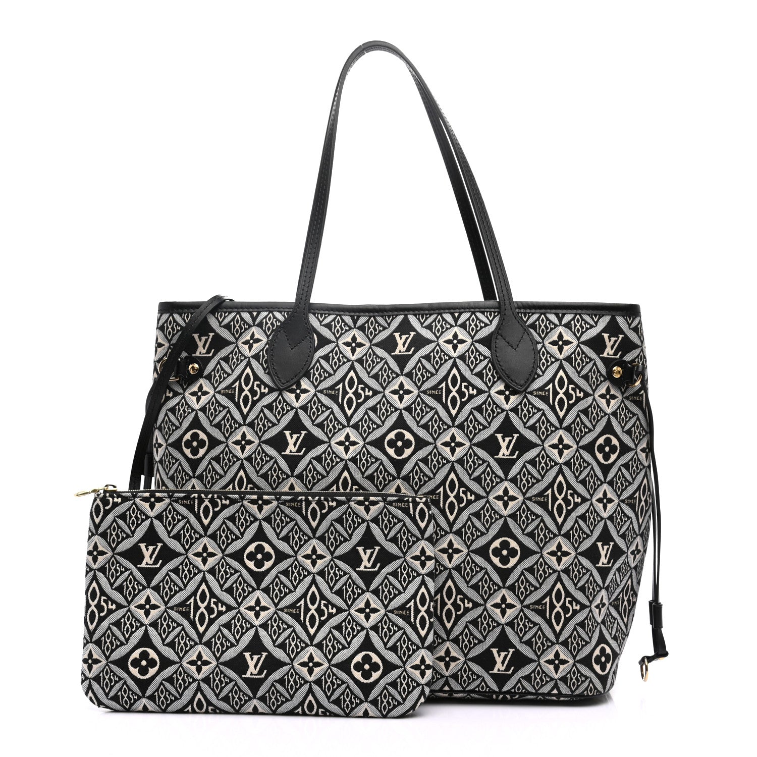 Louis Vuitton Jacquard Since 1854 Neverfull MM Grey 1 of 10