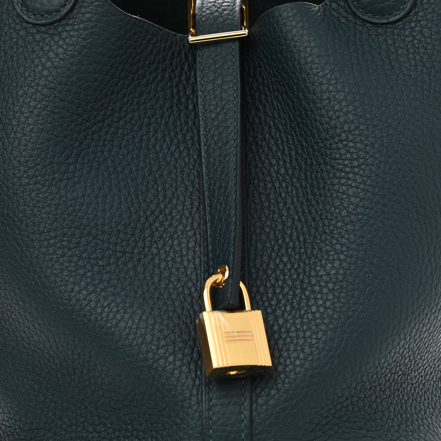 Hermes Taurillon Clemence Picotin Lock 18 PM Vert Cypress 8 of 10