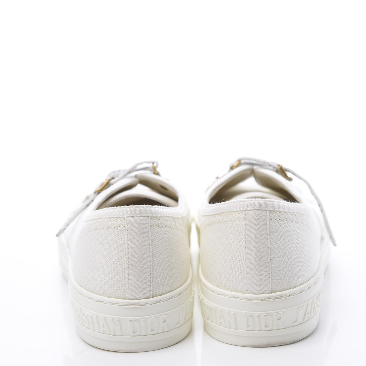 Canvas Walk'n Dior Low Top Sneakers 38 White