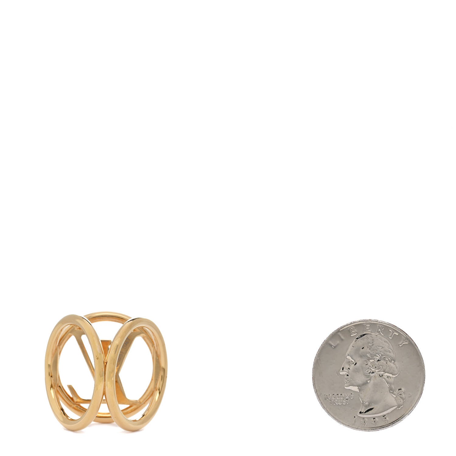 Louis Vuitton Louise Scarf Ring Holder Gold 2 of 3