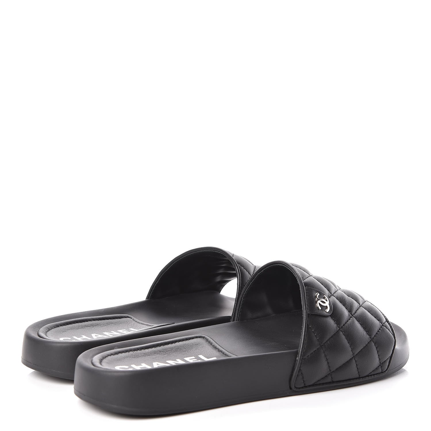 Chanel Lambskin Quilted Mules 40 Black 4 of 7