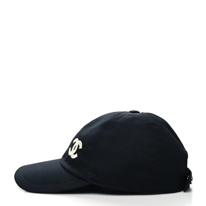 Chanel Cotton CC Cap Hat Black 5 of 7
